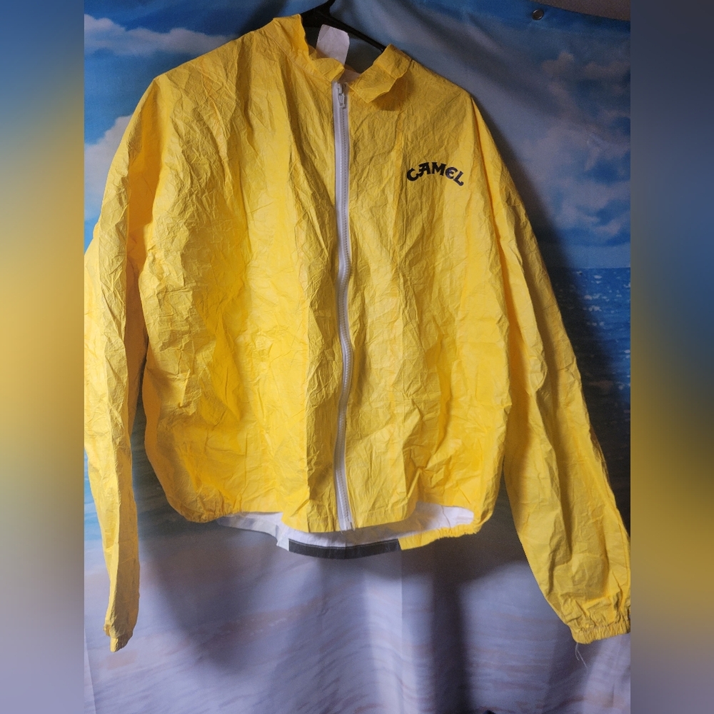 1992 Vintage‎ TYVEK "CAMEL" Paper Bomber Jacket